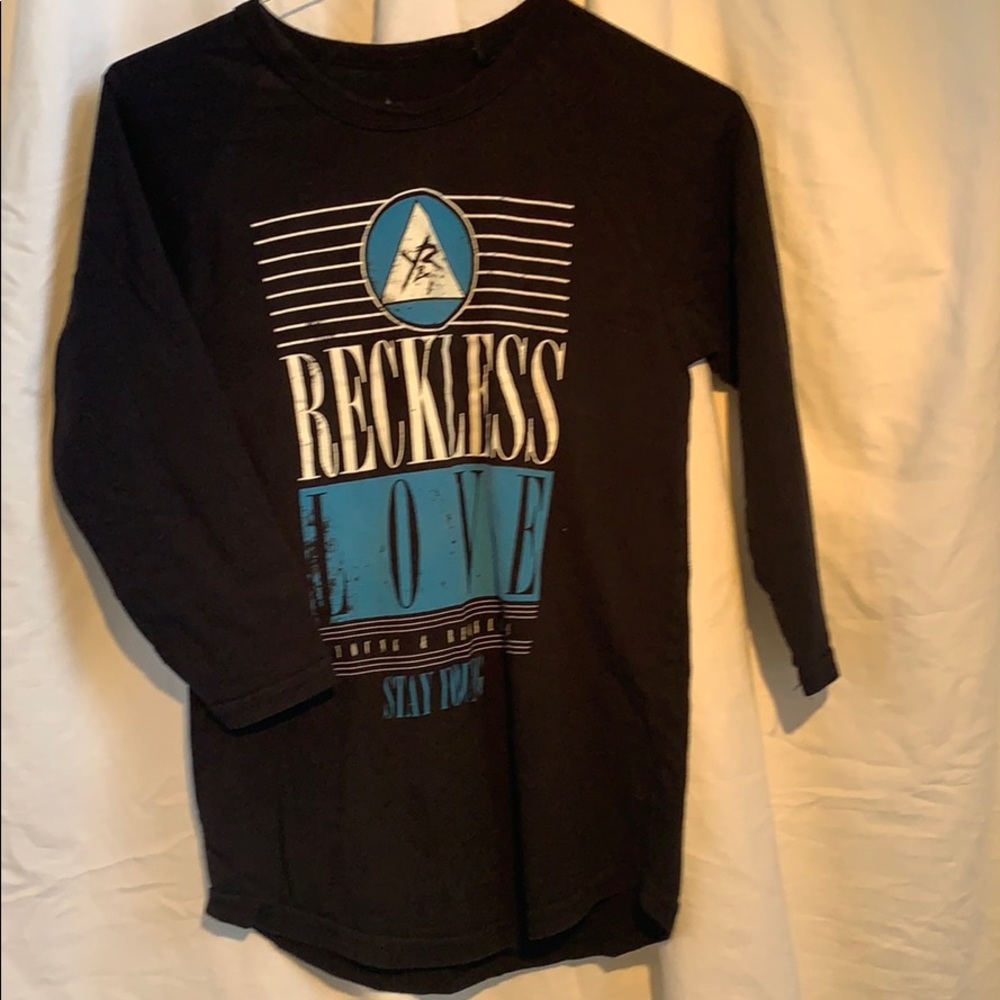 3/20 Young and Reckless 3/4 sleeve tee shirt
